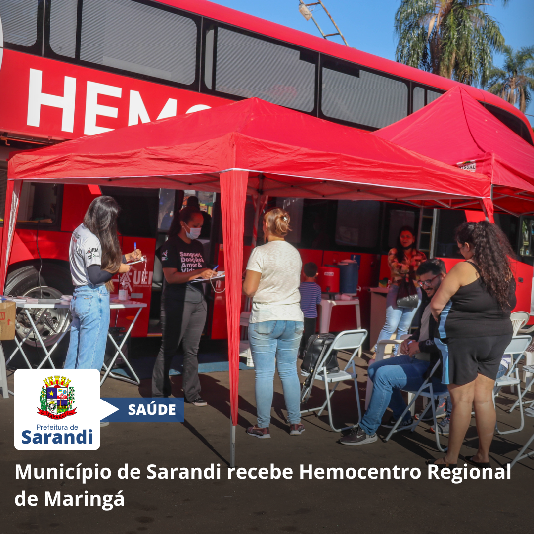 Município de Sarandi recebe Hemocentro Regional de Maringá